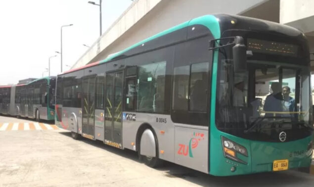  19 new buses of BRT Peshawar reached Peshawar