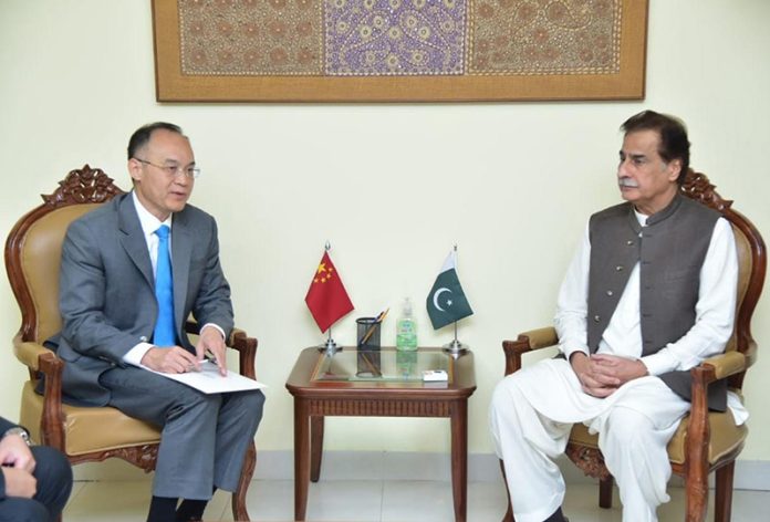  Chinese Envoy Nong Rong calls on Minister Ayaz Sadiq to discuss matters of mutual interest