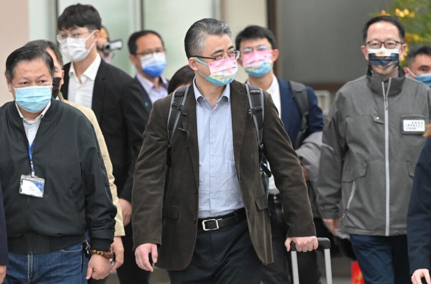  Chinese officials arrive in Taiwan on first post-pandemic visit