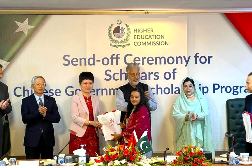  Sent-off ceremony for scholars of Chinese Government Scholarship Program held