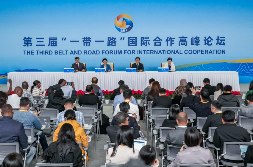 Media Briefing on Green Belt and Road & Sustainable Development at 3rd BRI Forum.