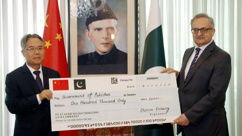  China provides $100,000 cash aid for rain-hit areas in Balochistan, KP