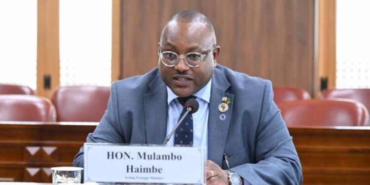 Zambian Foreign Minister Mulambo Haimbe to Visit China