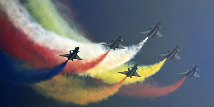 Chinese air force planes depart for air show in Egypt