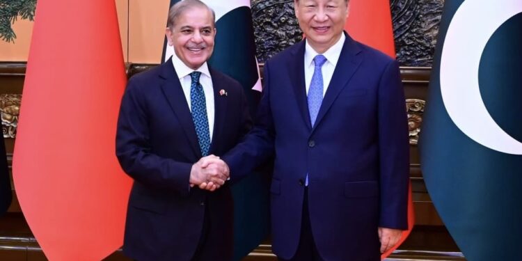 Chinese president reaffirms commitment to CPEC to PM Shehbaz