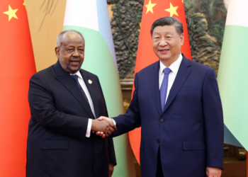 Chinese, Djiboutian presidents elevate ties to strategic partnership