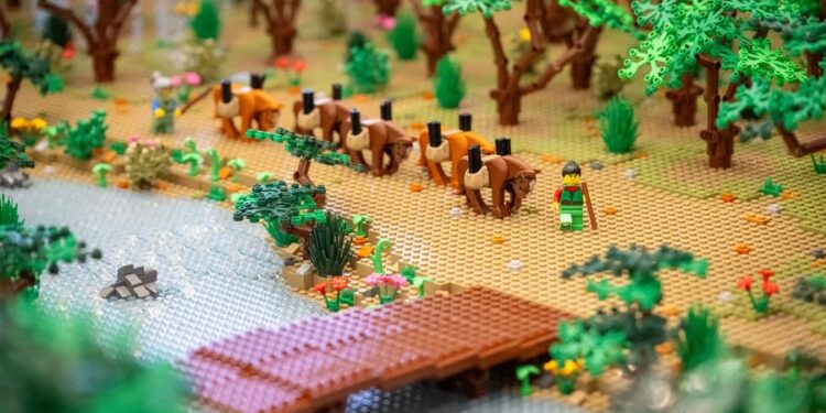 World's largest lego enlivens iconic ancient Chinese painting