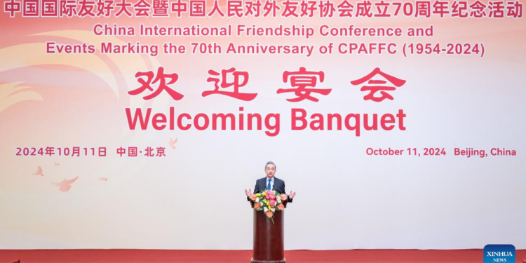 Chinese FM calls for wider participation in promoting friendship
