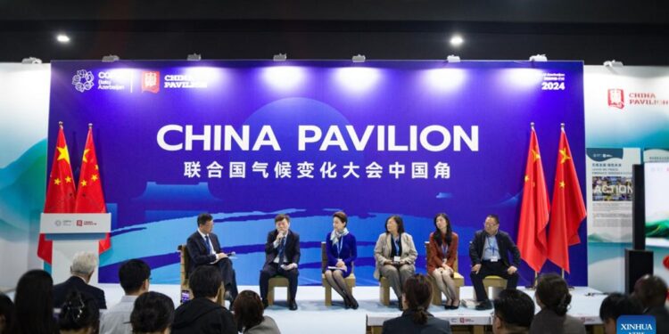 China Pavilion opens at COP29 in Baku