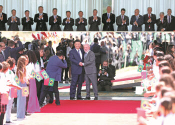 Xi attends welcome ceremony held by Brazilian president