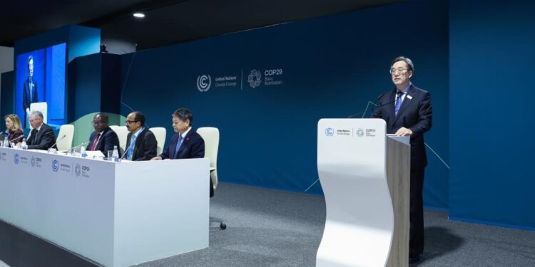 China calls for global climate warning and adaptation efforts at COP29