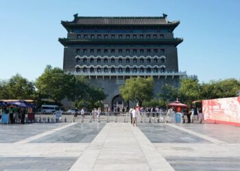 Historical archery tower in Beijing opens to public