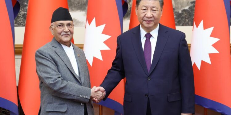 Xi and Oli meet to strengthen China Nepal partnership