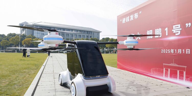 Southeast university unveils China’s first Electric-Driven flying car