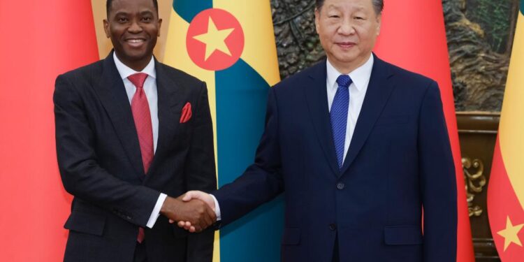 Xi meets Grenadian PM to boost bilateral ties