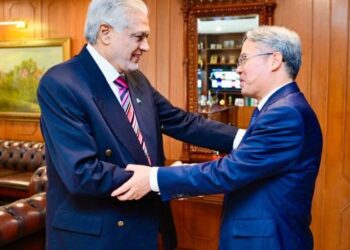 Chinese ambassador calls on FM Ishaq Dar