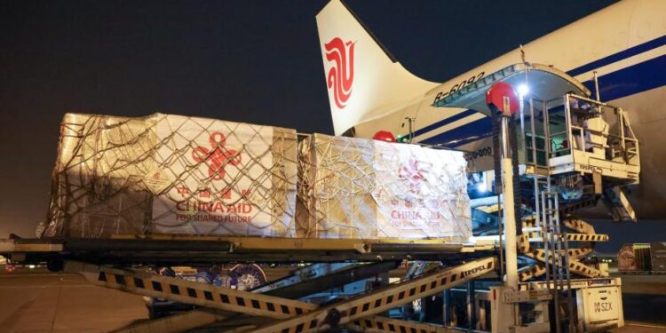 Chinese emergency relief supplies arrive in Vanuatu