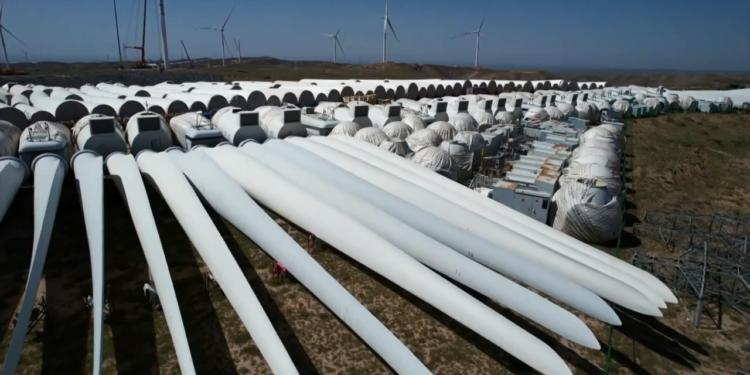 China transforming retired wind turbine blades into new resources