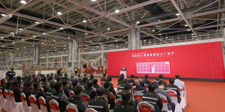 Tesla’s shanghai megafactory begins production in record time