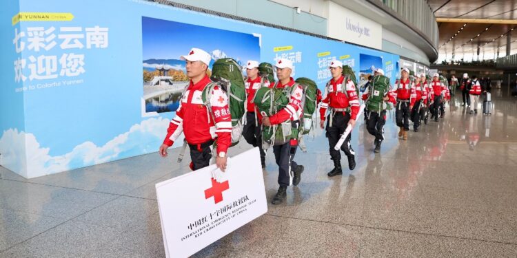 Red Cross Society of China deploys rescue team for Myanmar earthquake