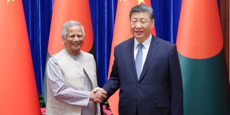 Xi meets Bangladeshi interim government’s chief adviser