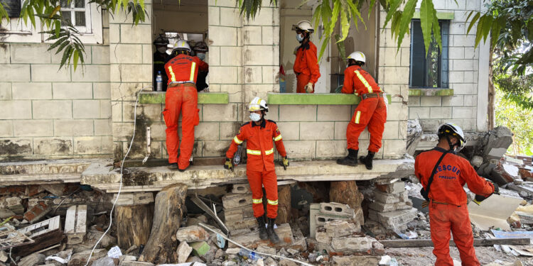 6 Chinese nationals dead, 13 injured in Myanmar earthquake, embassy