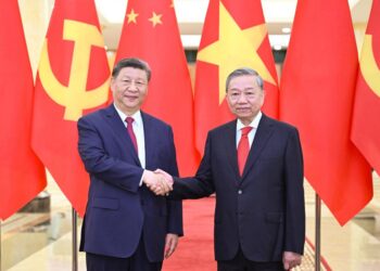 Xi holds talks with CPV general secretary To Lam in Hanoi