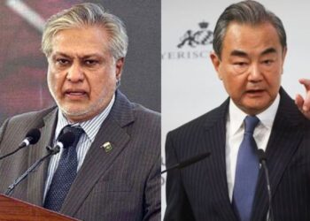 Chinese FM hold phone talks with Pakistani deputy PM Ishaq Dar