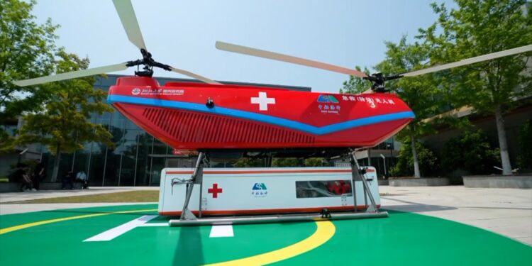 China launches world’s first emergency medical rescue drone