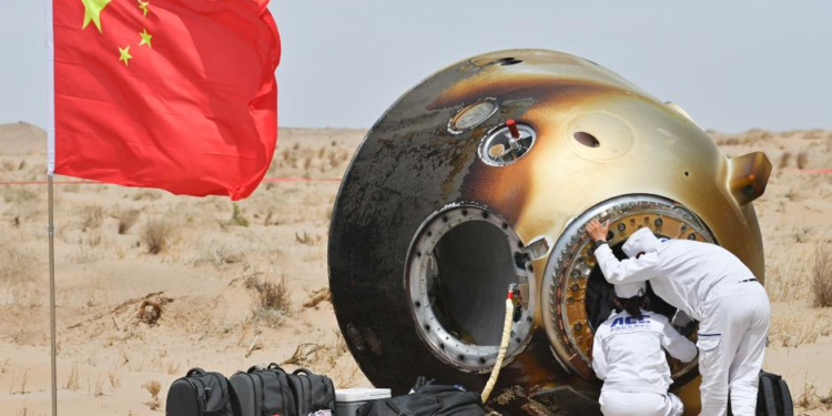 Shenzhou-19 mission returns with key space research samples