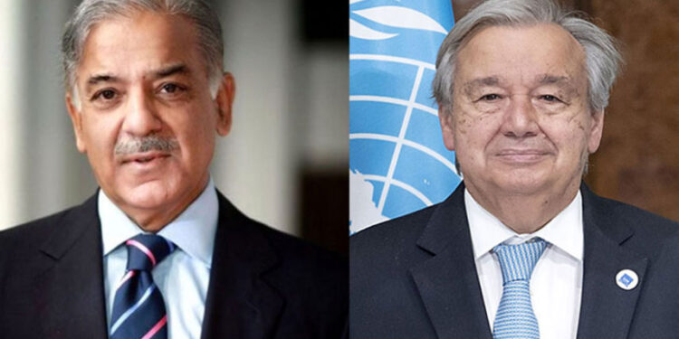 PM Shehbaz, UN chief discuss South Asia tensions