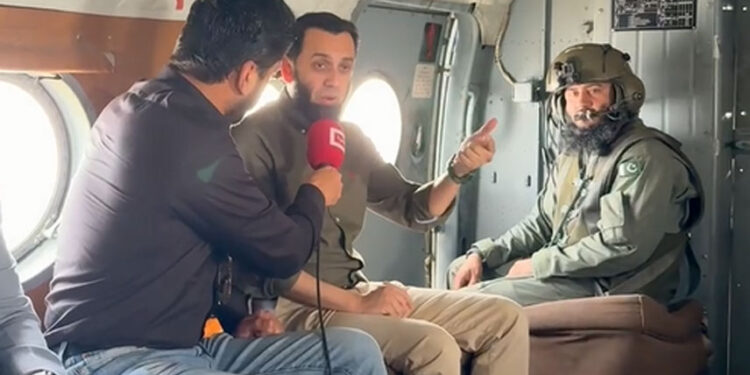 Information Minister visits LoC with local, foreign media