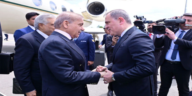 PM arrives in Azerbaijan to attend Pakistan-Turkiye-Azerbaijan Trilateral Summit