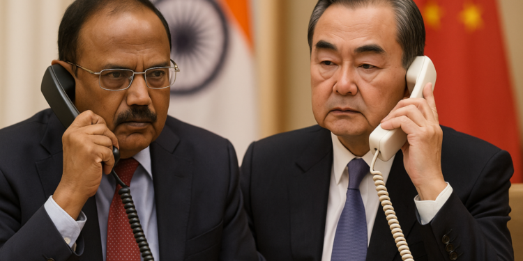 Wang Yi Has a Phone Call with Indian National Security Advisor Ajit Doval
