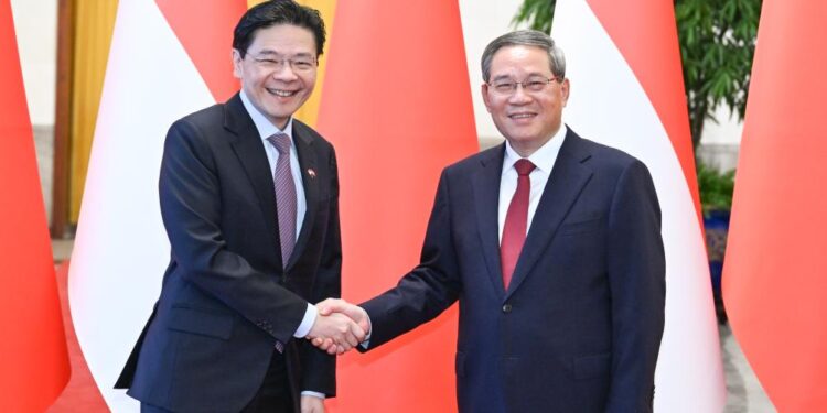 Chinese Premier meets Singaporean PM