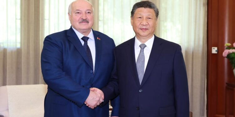 Xi meets Belarusian President