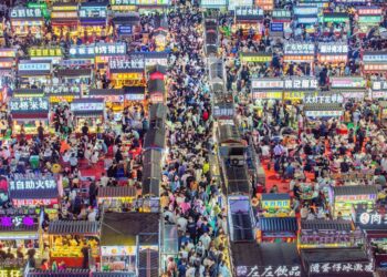 Zhengding night market reignites with food, festivity