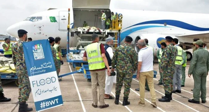 PAF airlifts 48 tons relief to KP floods