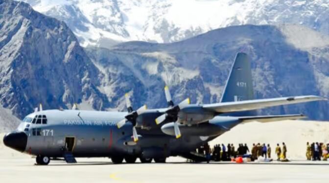 PAF Flood Relief in Gilgit-Baltistan Rescues 75