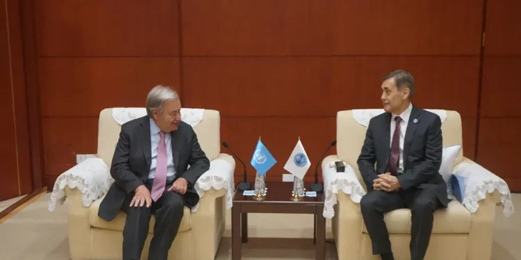 SCO, UN Chiefs Meet in Tianjin to Strengthen Cooperation