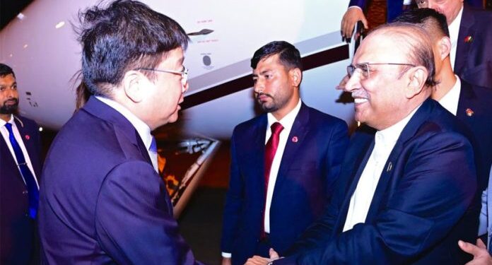 President Asif Ali Zardari Arrives in Shanghai