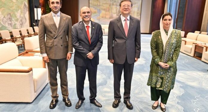 Zardari Meets Shanghai CPC Chief Chen Jining