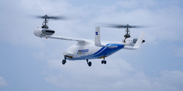 China’s 6-Ton Tiltrotor Aircraft Flies