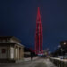 Russia’s Lakhta Center Glows Red for China New Year