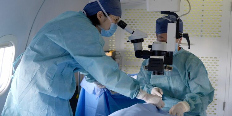 China's C909 Airplane Hospital Provides Medical Care