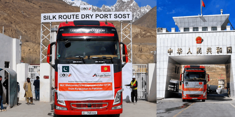 Kyrgyz Truck Reaches Pakistan via QTTA