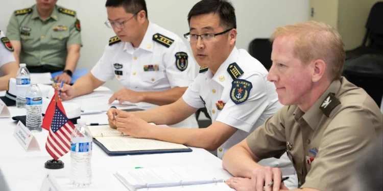 US, Chinese militaries review air and maritime security