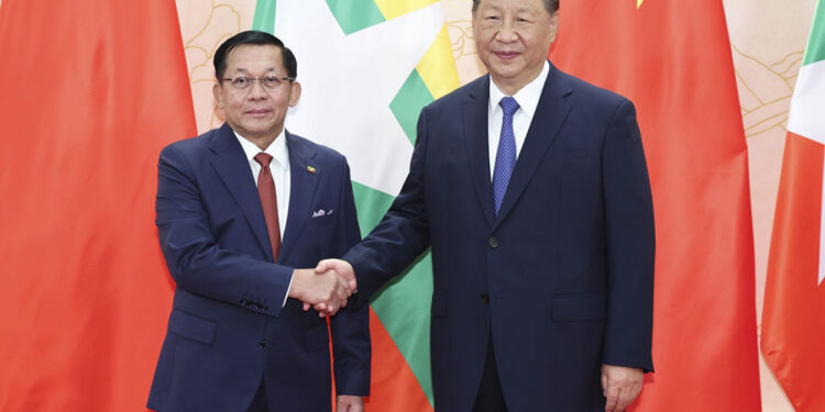 Myanmar President Meets Xi in Beijing