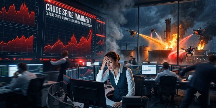 Crude Prices Spike Sharply After Middle East Strikes