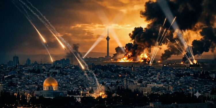 Israel and Iran Exchange Heavy Missile Fire